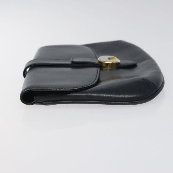 Gucci Interlocking G Navy Leather Clutch Bag (Pre-Owned) - Picture 4 of 16